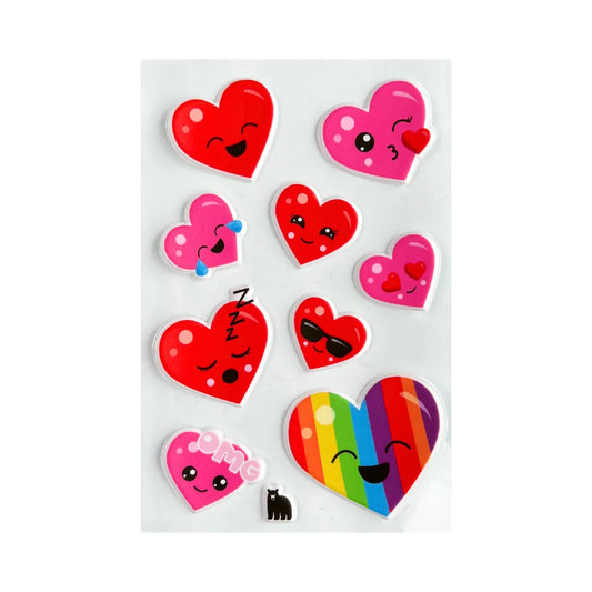 Cute Puffy Hearts