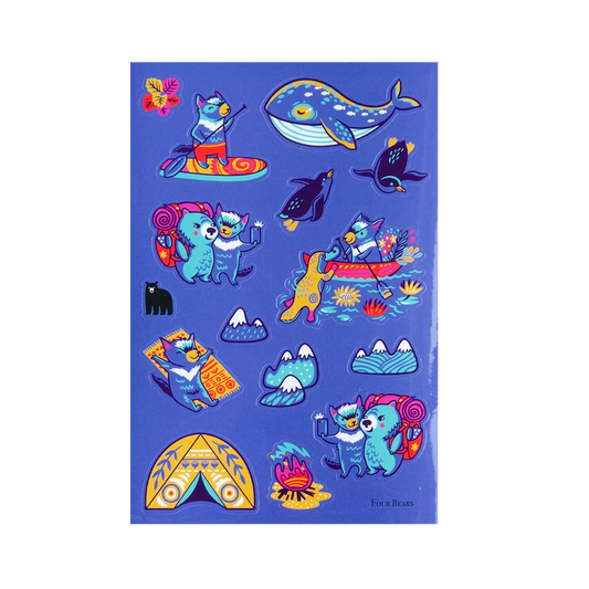 Camp Adventures - Four Bears Sticker Club