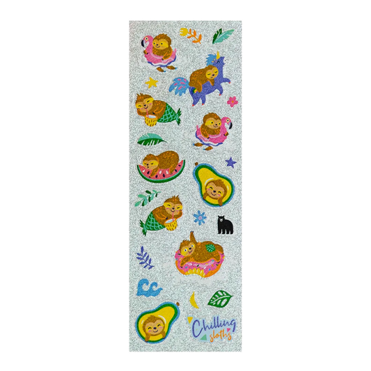 Chilling Sloths - Four Bears Sticker Club