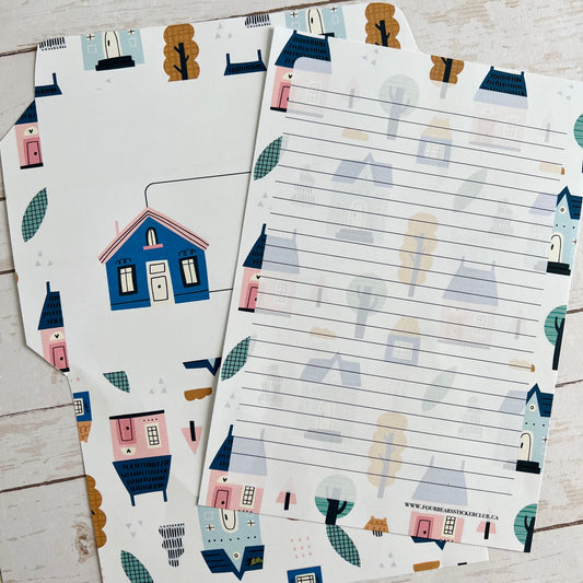 Cute Houses Stationery