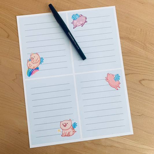 Whimsical Pig Notes