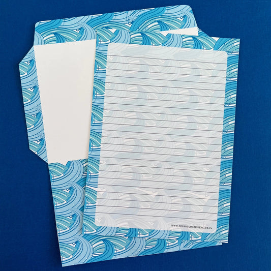Waves Stationery - Four Bears Sticker Club