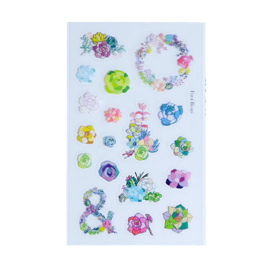 Succulent Garden - Four Bears Sticker Club