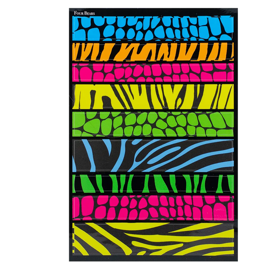 Animal Print Strips - Four Bears Sticker Club