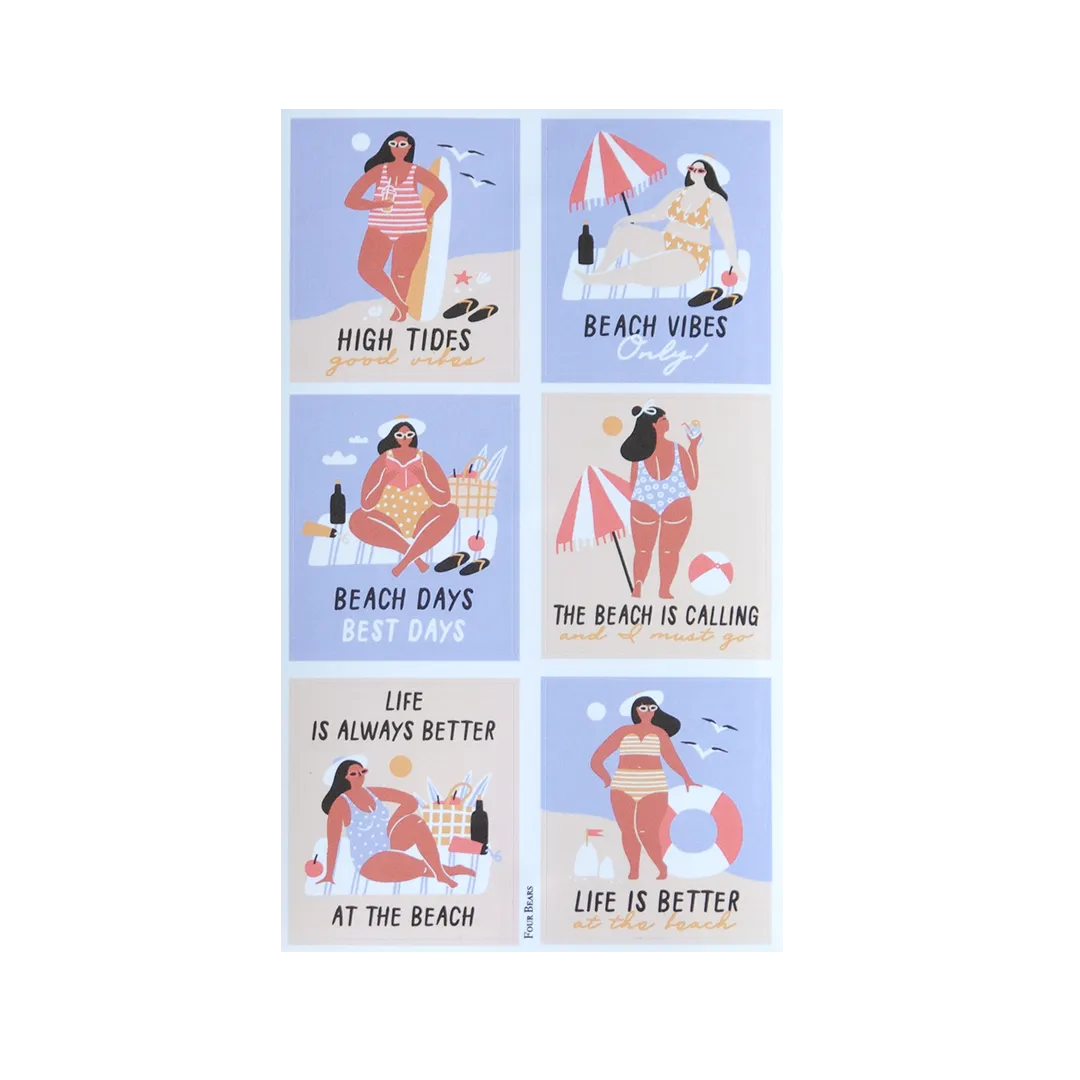 Beach Vibes - Four Bears Sticker Club