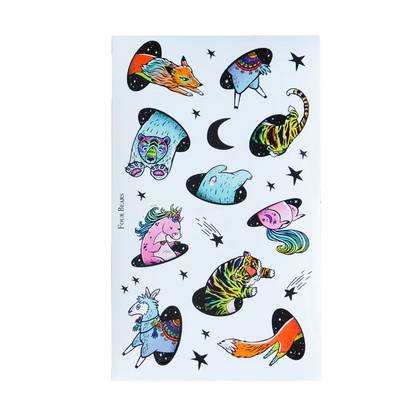 Black Hole Animals - Four Bears Sticker Club