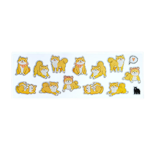 Holo Shiba Inu - Four Bears Sticker Club