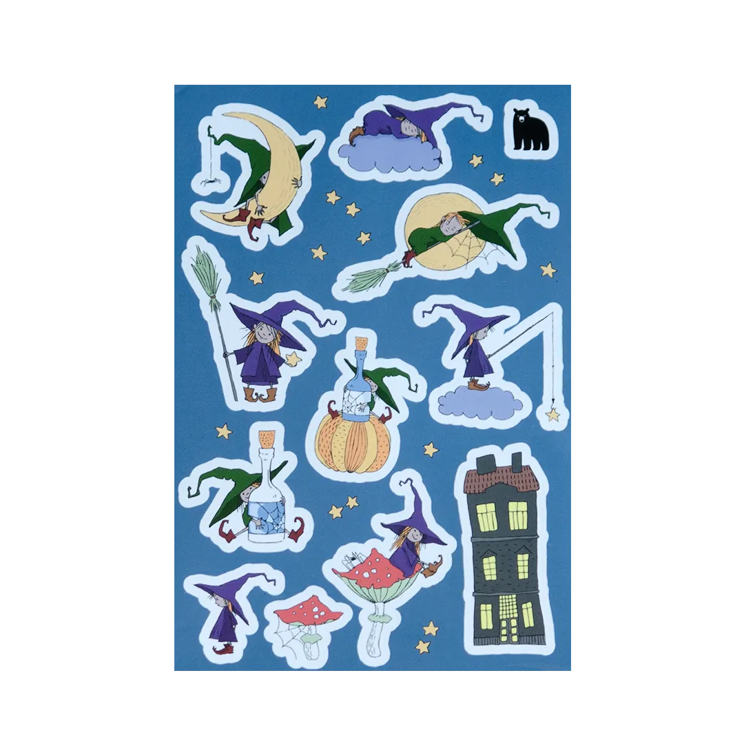 Cute Witch - Four Bears Sticker Club