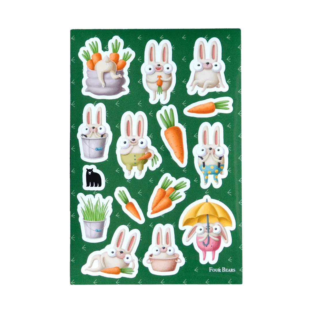 Funny Bunny – Four Bears Sticker Club