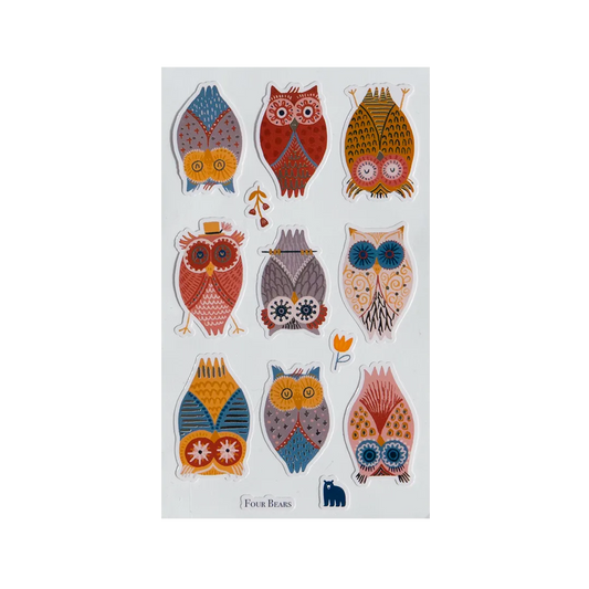 Give A Hoot - Four Bears Sticker Club