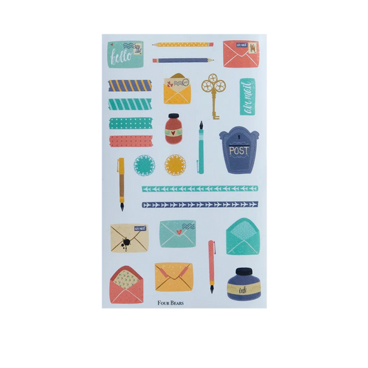 Hello Snail Mail - Four Bears Sticker Club