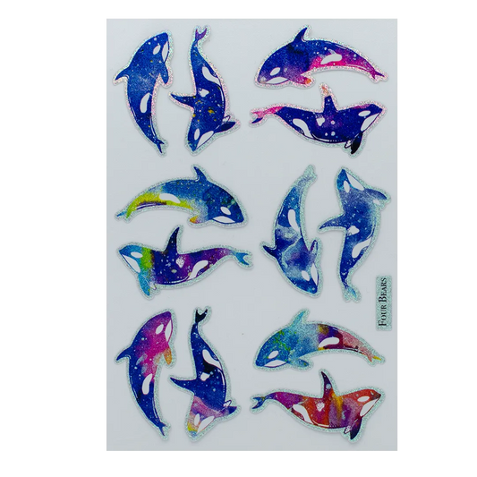 Holo Whales - Four Bears Sticker Club