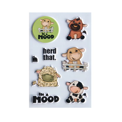 In A Mood - Four Bears Sticker Club