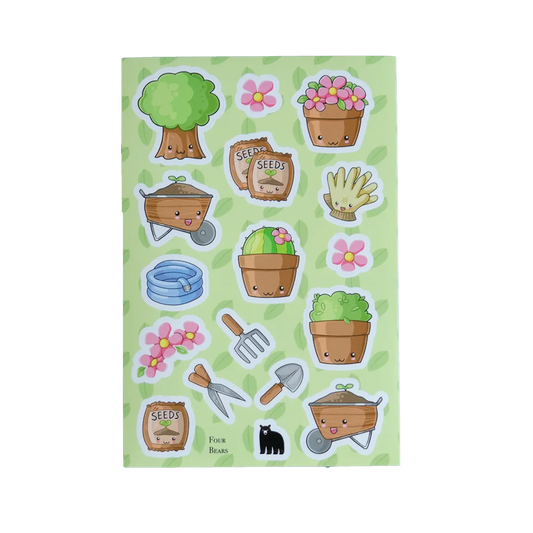 Kawaii Gardening - Four Bears Sticker Club