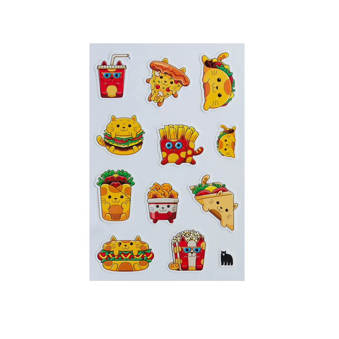 Lunch Cats - Four Bears Sticker Club