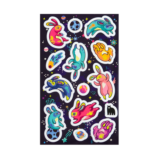 Moon Bunnies - Four Bears Sticker Club