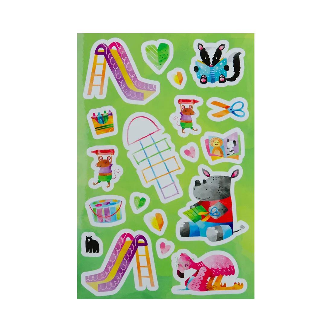 Playground Party - Four Bears Sticker Club