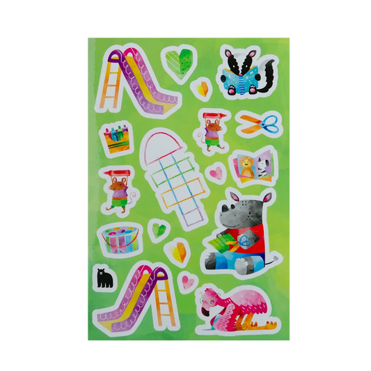 Playground Party - Four Bears Sticker Club