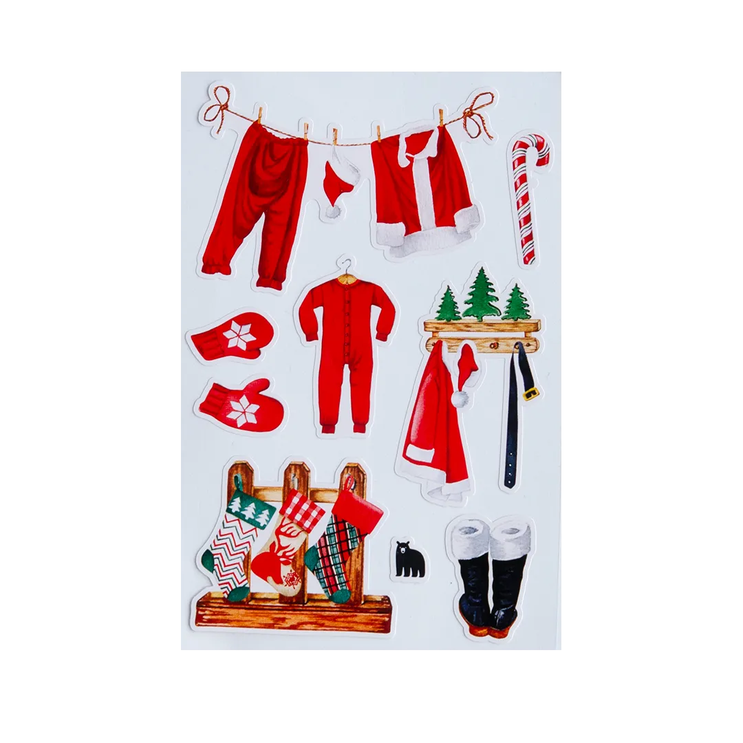 Santa's Laundry - Four Bears Sticker Club