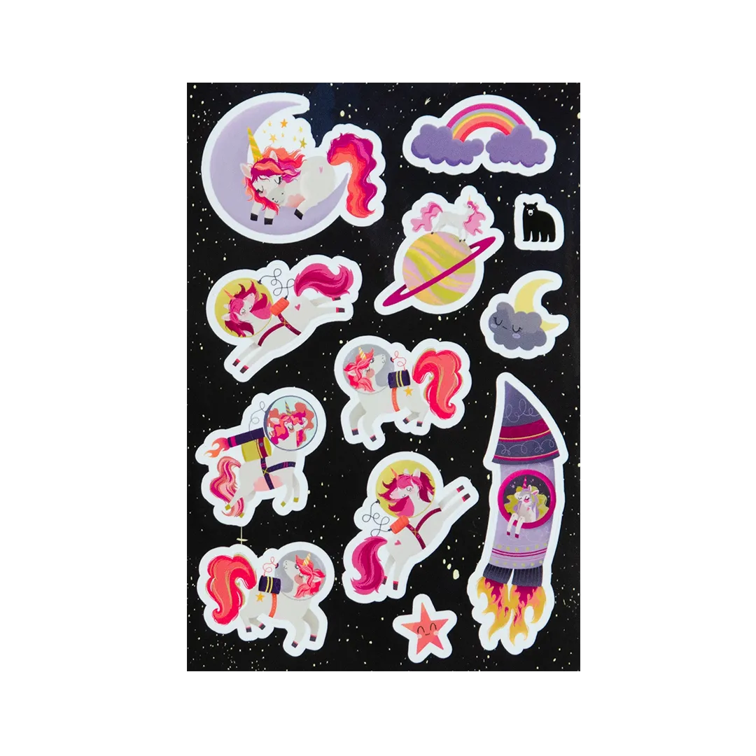 Unicorns in Space - Four Bears Sticker Club