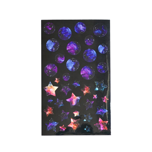 Galaxy Stars & Planets - Four Bears Sticker Club