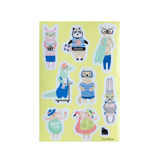 Vacation Buddies - Four Bears Sticker Club