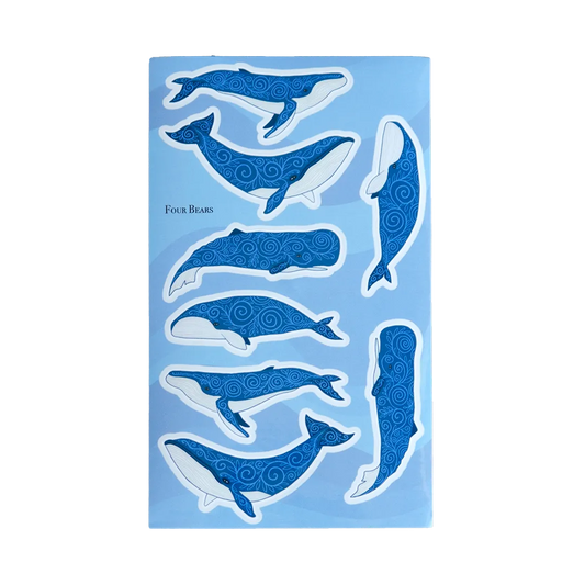 Wild Whales - Four Bears Sticker Club